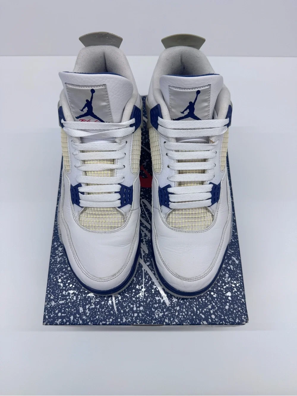 Men’s Air Jordan 4 Retro White Midnight Navy